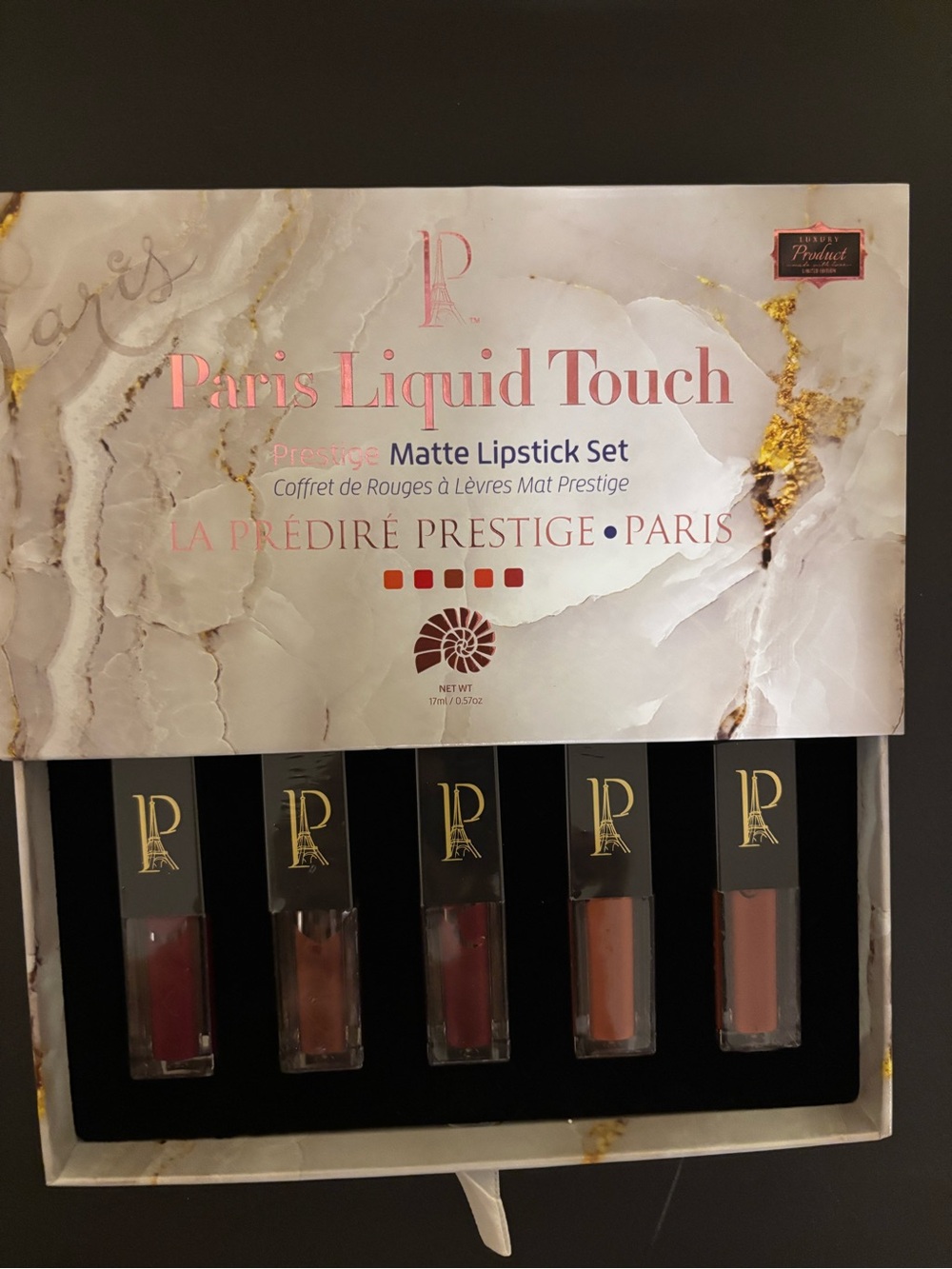 Paris Liquid Touch Matte Lipstick Set — Assorted Nude & Red Shades